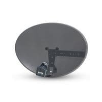 Triax 44cm Zone 1 Elliptical Dish (124360-1) with Quad LNB